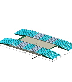 Модульные металлические эстакады низкие Эстакада низкая 3-метровая Тр